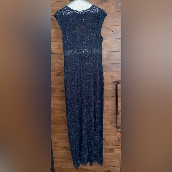 Sue Wong sequined formal dress, size 10, navy blue - Picture 2 of 4